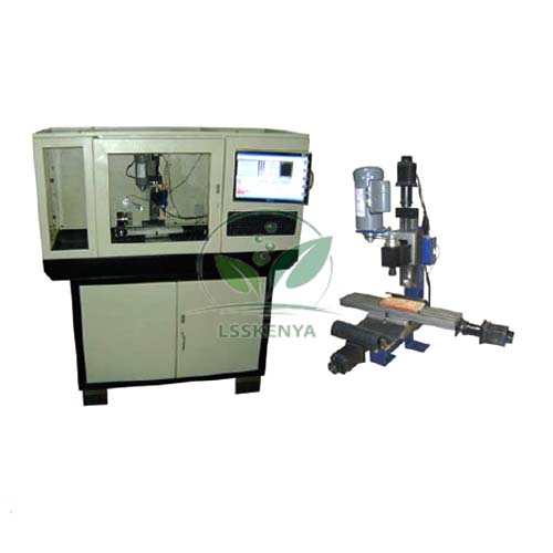 CNC Milling Machine with Cabinet and PC
