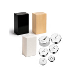 Equal-Volume Blocks of Different Materials