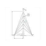 Portable Antenna Aluminium, 12m